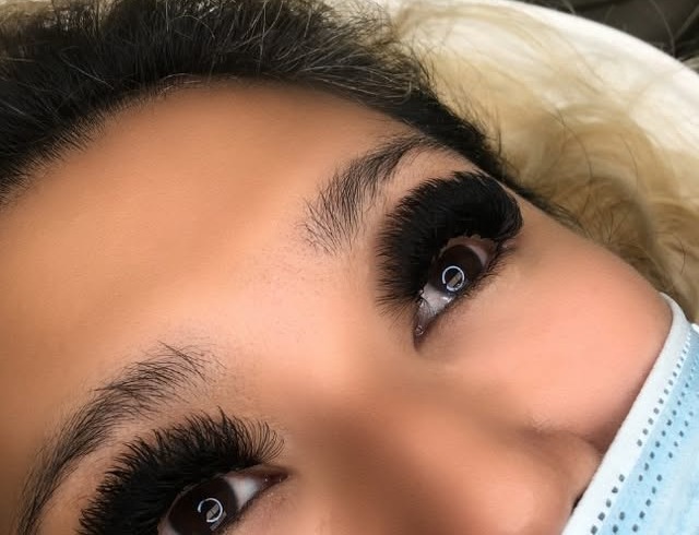 Voluminous mega volume eyelash extensions at Velle Lash & Skin in Brentwood, CA